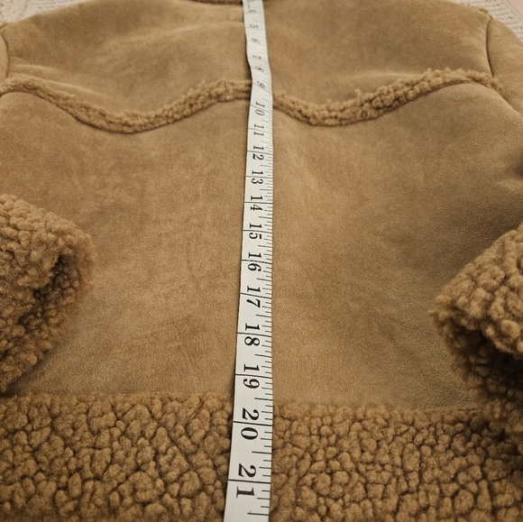 Women's Faux Shearling Jacket - Wild Fable Brown S - Picture 5 of 5